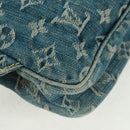LOUIS VUITTON Monogram Denim Bum Bag Body Bag Blue M95347 LV Auth 164002SAV-15