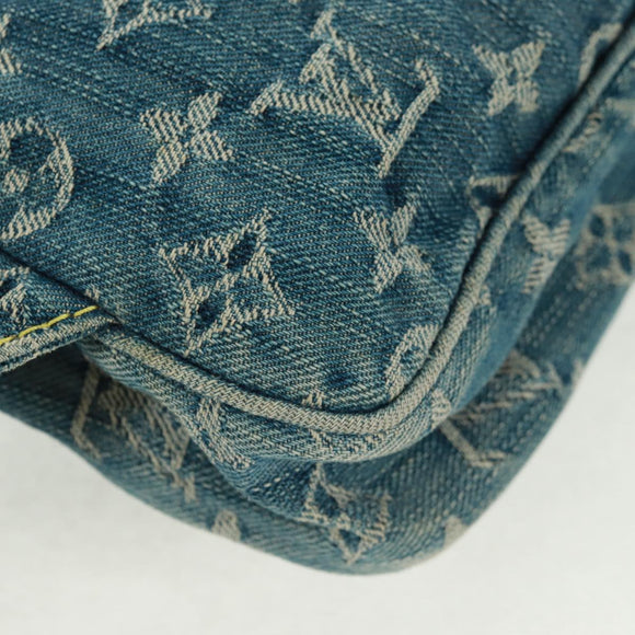 LOUIS VUITTON Monogram Denim Bum Bag Body Bag Blue M95347 LV Auth 164002SAV