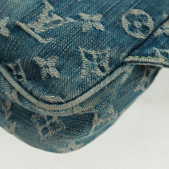LOUIS VUITTON Monogram Denim Bum Bag Body Bag Blue M95347 LV Auth 164002SAV