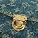 LOUIS VUITTON Monogram Denim Bum Bag Body Bag Blue M95347 LV Auth 164002SAV-17