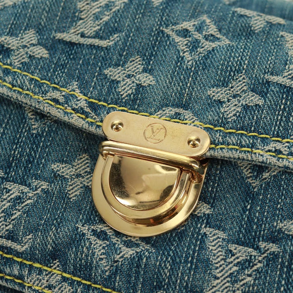 LOUIS VUITTON Monogram Denim Bum Bag Body Bag Blue M95347 LV Auth 164002SAV