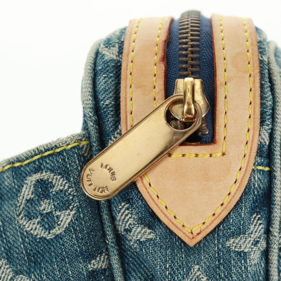 LOUIS VUITTON Monogram Denim Bum Bag Body Bag Blue M95347 LV Auth 164002SAV