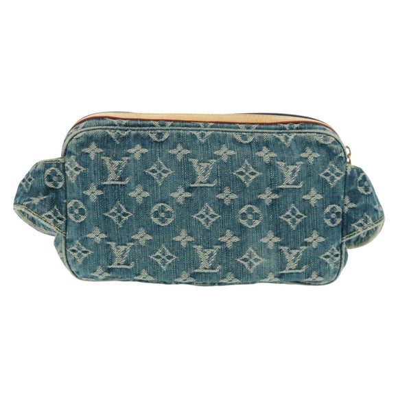 LOUIS VUITTON Monogram Denim Bum Bag Body Bag Blue M95347 LV Auth 164002SAV
