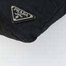 PRADA Shoulder Bag Nylon Black Silver Auth 164007-15