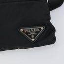 PRADA Shoulder Bag Nylon Black Silver Auth 164007-19