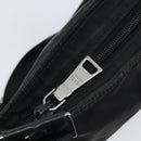 PRADA Shoulder Bag Nylon Black Silver Auth 164007-21