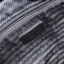 PRADA Shoulder Bag Nylon Black Silver Auth 164007-22