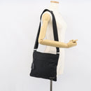 PRADA Shoulder Bag Nylon Black Silver Auth 164007-28