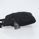 PRADA Shoulder Bag Nylon Black Silver Auth 164007-4