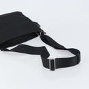 PRADA Shoulder Bag Nylon Black Silver Auth 164007-7