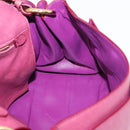 Salvatore Ferragamo Gancini Shoulder Bag Leather Pink Gold Auth 164008-20