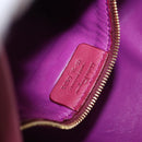 Salvatore Ferragamo Gancini Shoulder Bag Leather Pink Gold Auth 164008-12