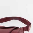 Salvatore Ferragamo Gancini Shoulder Bag Leather Pink Gold Auth 164008-8