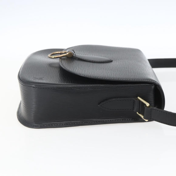 LOUIS VUITTON Epi Saint Cloud GM Umhängetasche Schwarz Noir M52192 LV Auth 164012
