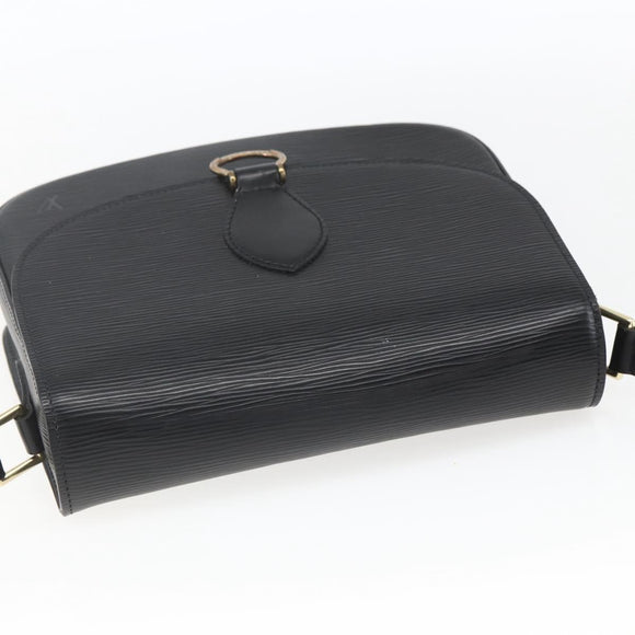 LOUIS VUITTON Epi Saint Cloud GM Shoulder Bag Black Noir M52192 LV Auth 164012