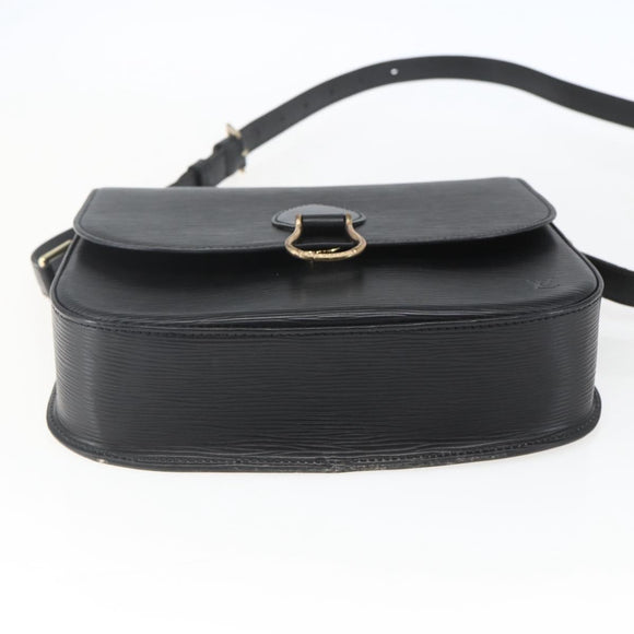 LOUIS VUITTON Epi Saint Cloud GM Umhängetasche Schwarz Noir M52192 LV Auth 164012