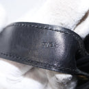 CELINE Shoulder Bag Leather Black Gold Auth 164016-27