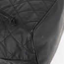 CHANEL Chain Shoulder Bag Patent leather Black Gold CC Auth 164017-11