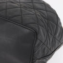 CHANEL Chain Shoulder Bag Patent leather Black Gold CC Auth 164017-12