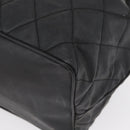 CHANEL Chain Shoulder Bag Patent leather Black Gold CC Auth 164017-14