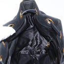 CHANEL Chain Shoulder Bag Patent leather Black Gold CC Auth 164017-19