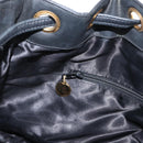 CHANEL Chain Shoulder Bag Patent leather Black Gold CC Auth 164017-22