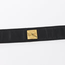 CHANEL Chain Shoulder Bag Patent leather Black Gold CC Auth 164017-9
