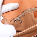 CELINE Macadam Canvas Shoulder Bag PVC Leather Brown Gold Auth 164018-26