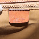 CELINE Macadam Canvas Shoulder Bag PVC Beige Gold Auth 164019-20
