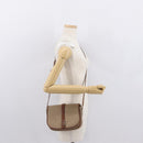 CELINE Macadam Canvas Shoulder Bag PVC Beige Gold Auth 164019-25