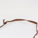 CELINE Macadam Canvas Shoulder Bag PVC Beige Gold Auth 164019-14