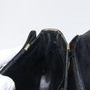 CELINE Shoulder Bag Leather Black Gold Auth 164021-19