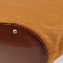CELINE Shoulder Bag Nylon Orange Gold Auth 164026-15