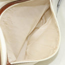 CELINE Shoulder Bag Nylon Orange Gold Auth 164026-22