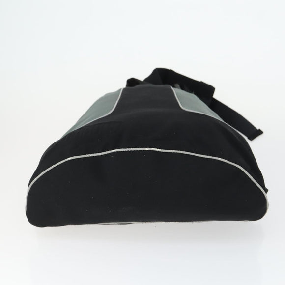 Miu Miu Backpack Canvas Black Silver Auth 164027