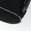 Miu Miu Backpack Canvas Black Silver Auth 164027-16