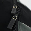 Miu Miu Backpack Canvas Black Silver Auth 164027-18