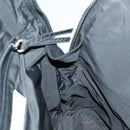 Miu Miu Backpack Canvas Black Silver Auth 164027-19