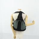 Miu Miu Backpack Canvas Black Silver Auth 164027-24