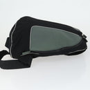 Miu Miu Backpack Canvas Black Silver Auth 164027-3