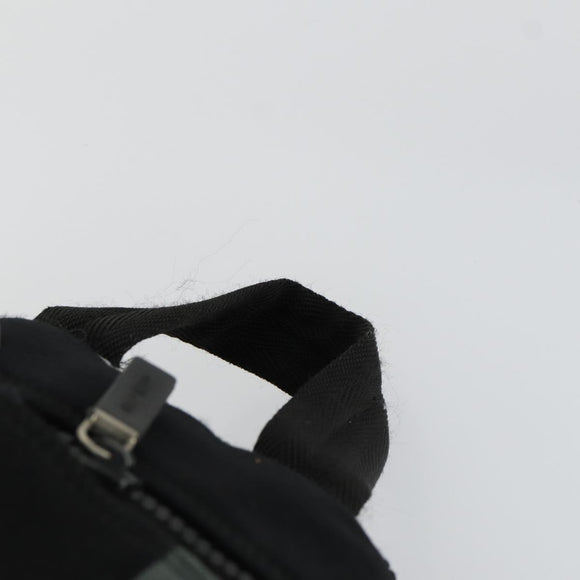 Miu Miu Backpack Canvas Black Silver Auth 164027