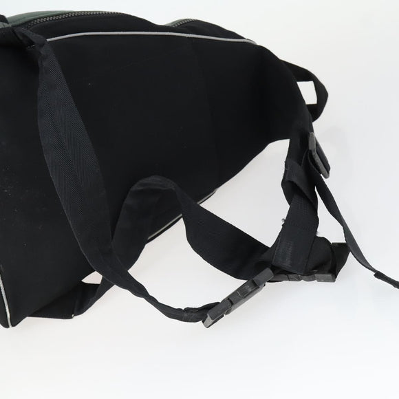 Miu Miu Backpack Canvas Black Silver Auth 164027