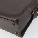 SAINT LAURENT Hand Bag Leather Brown Auth 164029-15