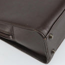SAINT LAURENT Hand Bag Leather Brown Auth 164029-16