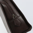 SAINT LAURENT Hand Bag Leather Brown Auth 164029-10
