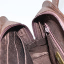 SAINT LAURENT Hand Bag Leather Brown Auth 164029-18