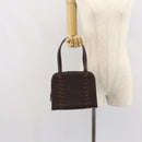 SAINT LAURENT Hand Bag Leather Brown Auth 164029-22