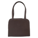 SAINT LAURENT Hand Bag Leather Brown Auth 164029-2