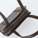SAINT LAURENT Hand Bag Leather Brown Auth 164029-6