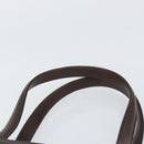 SAINT LAURENT Hand Bag Leather Brown Auth 164029-8